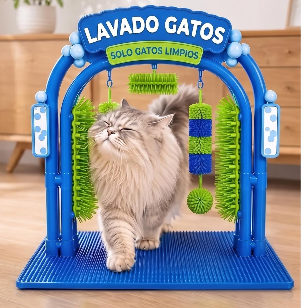 Autolavado de gatos sin agua