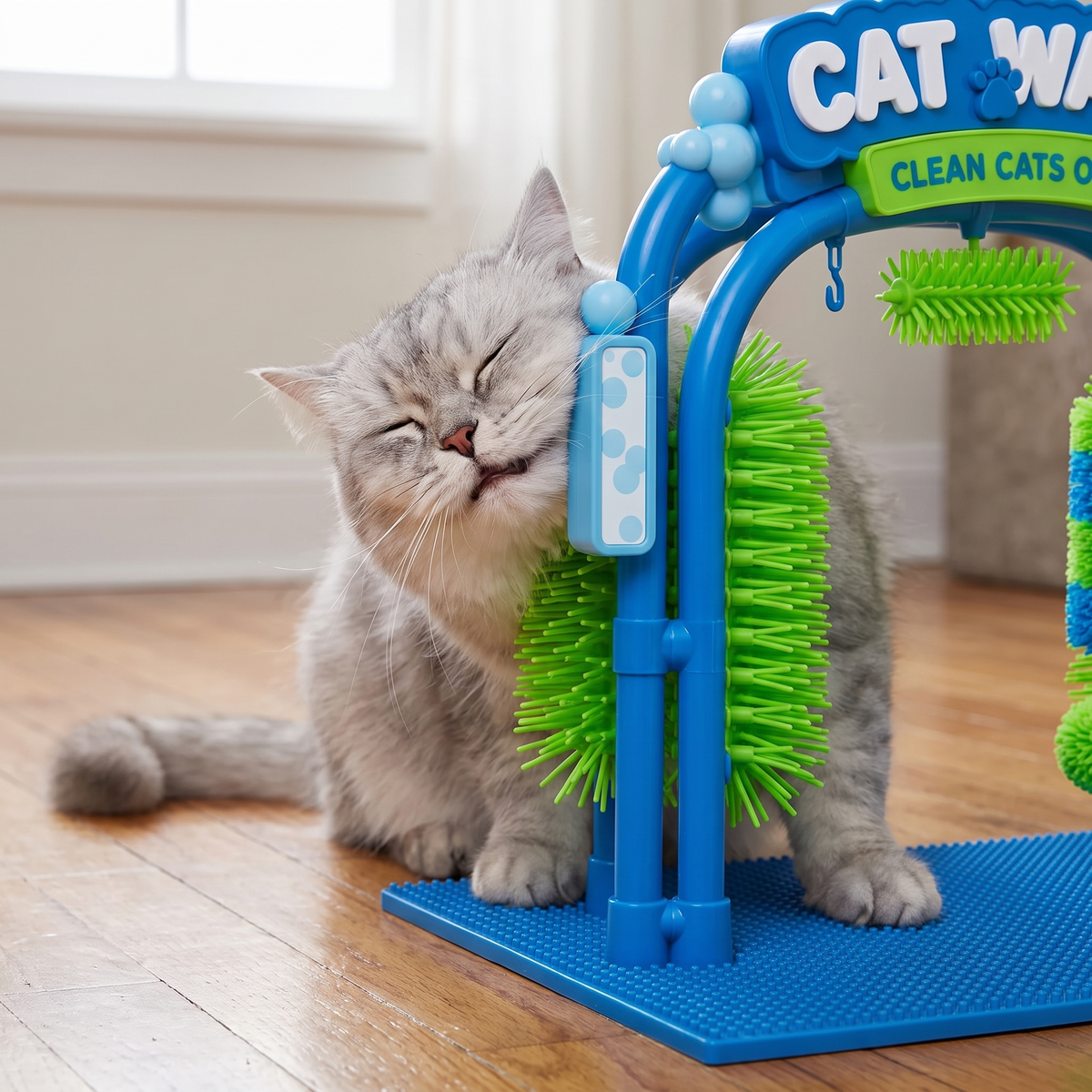 Autolavado de gatos sin agua